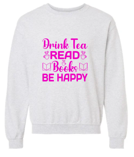 Tea and Books Crewneck