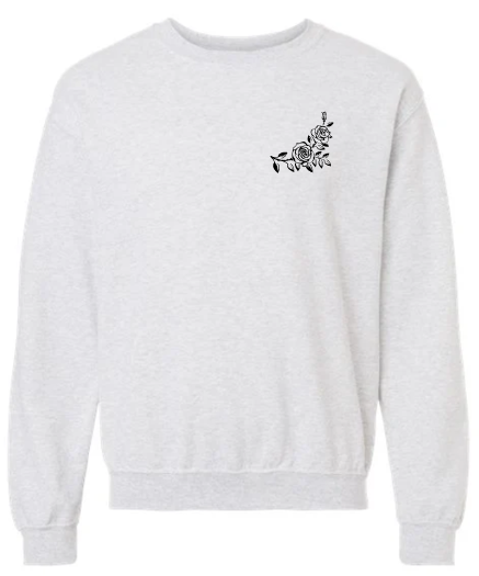 Minimal Rose  Crewneck