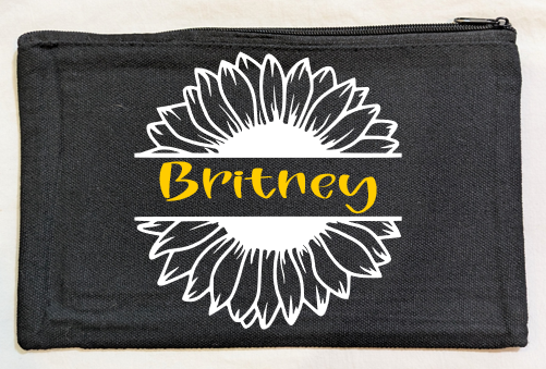 Sunflower Label Canvas Bag - Black