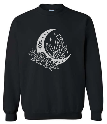 Celestial Crystal Bloom Crewneck