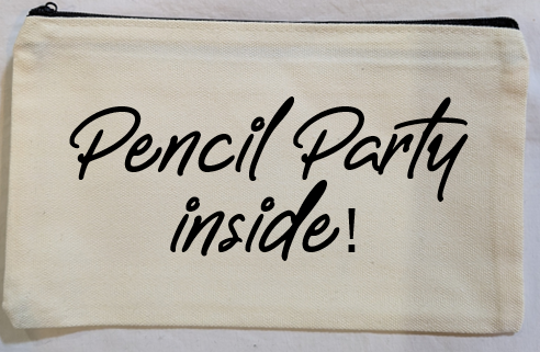 Pencil Party Canvas Bag