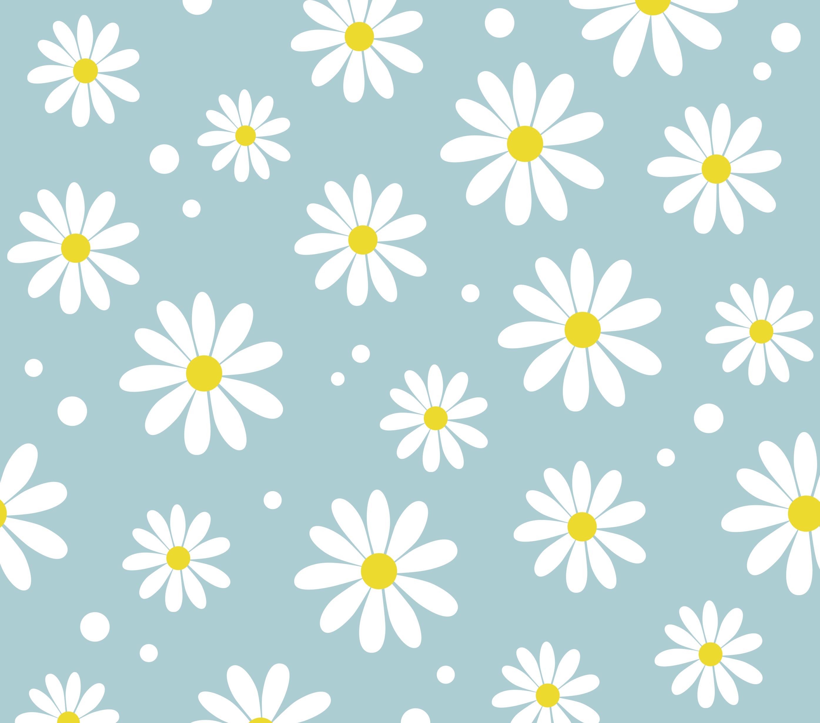 Blue with White Daisy 20oz Tumbler