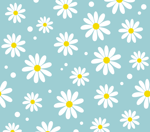 Blue with White Daisy 20oz Tumbler