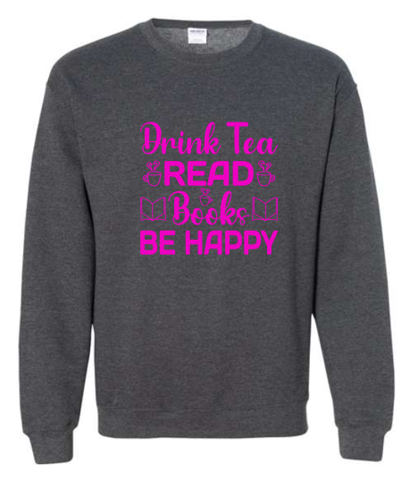 Tea and Books Crewneck