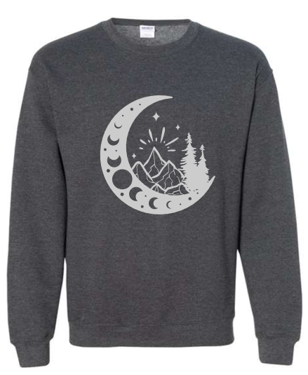 Celestial Crystal Bloom Crewneck
