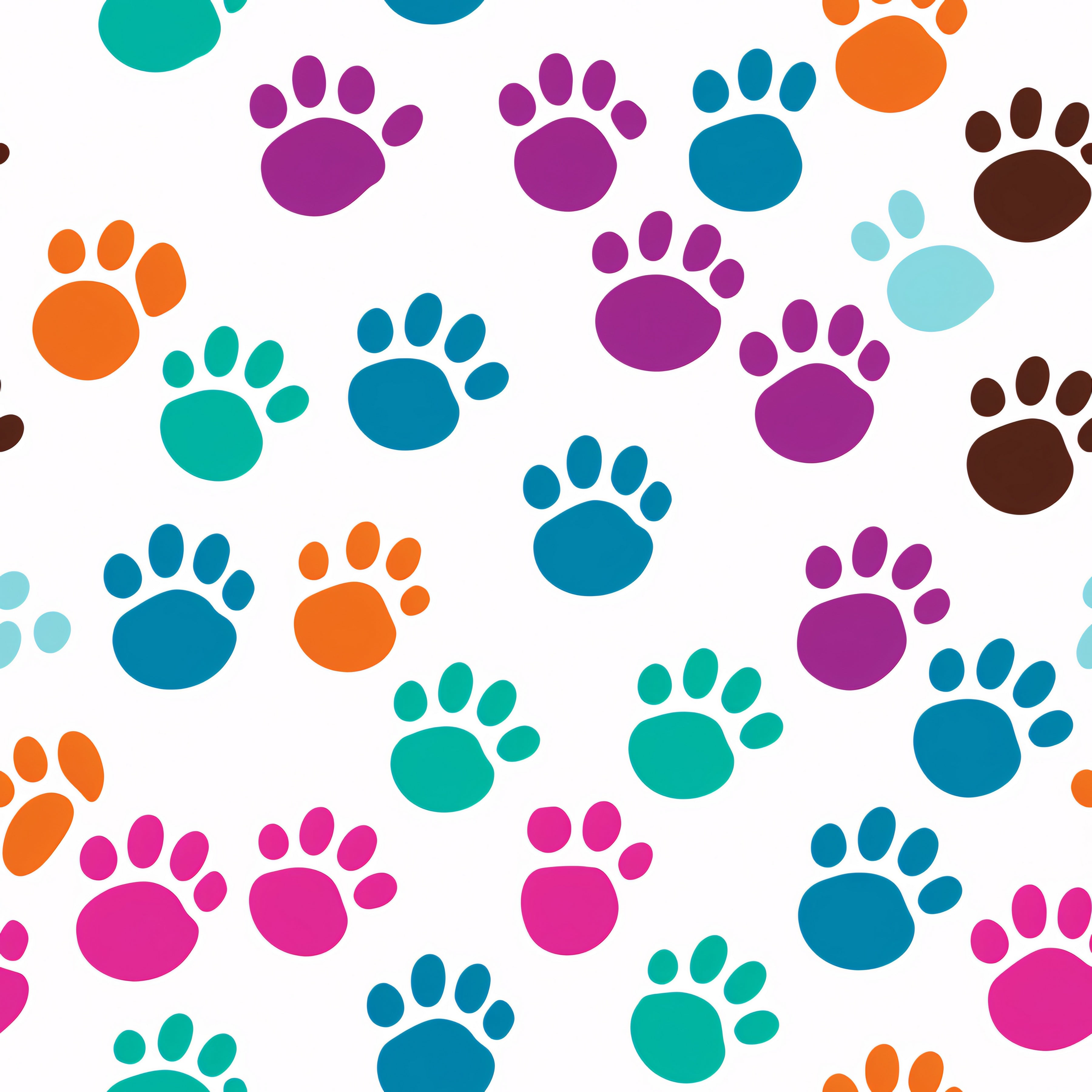 Colourful Dog Paw 20oz Tumbler