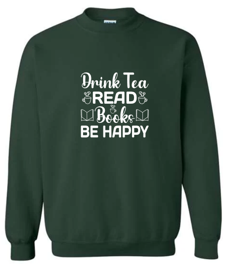 Tea and Books Crewneck