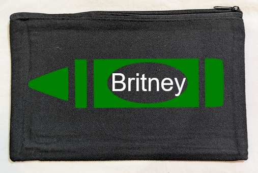 Crayon Canvas Bag Black