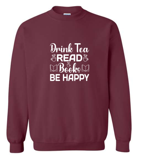 Tea and Books Crewneck