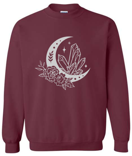 Celestial Crystal Bloom Crewneck