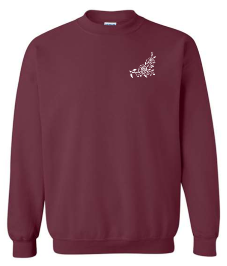 Minimal Rose  Crewneck