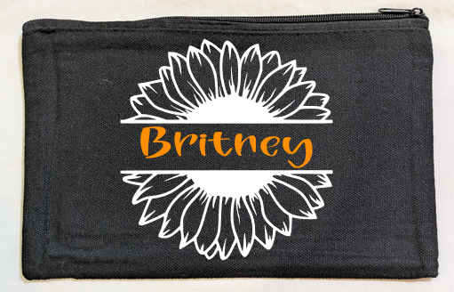 Sunflower Label Canvas Bag - Black