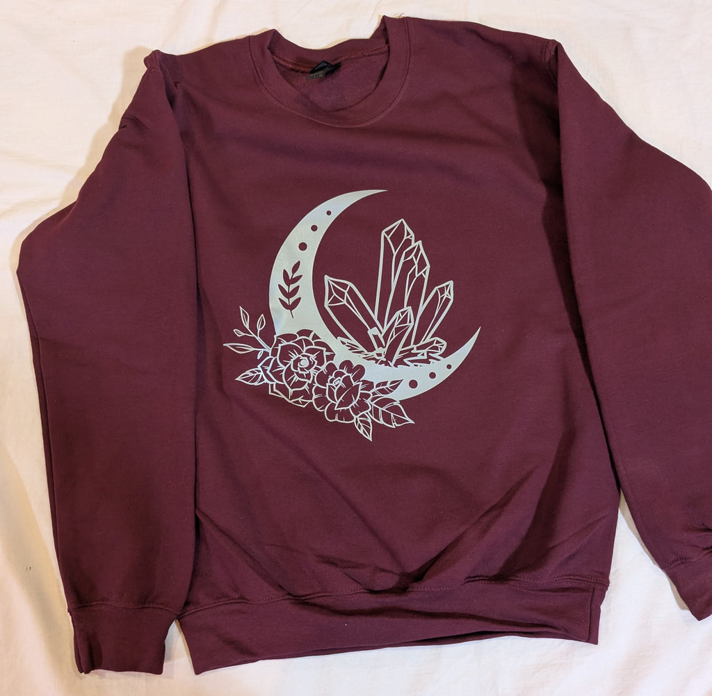 Celestial Crystal Bloom Crewneck