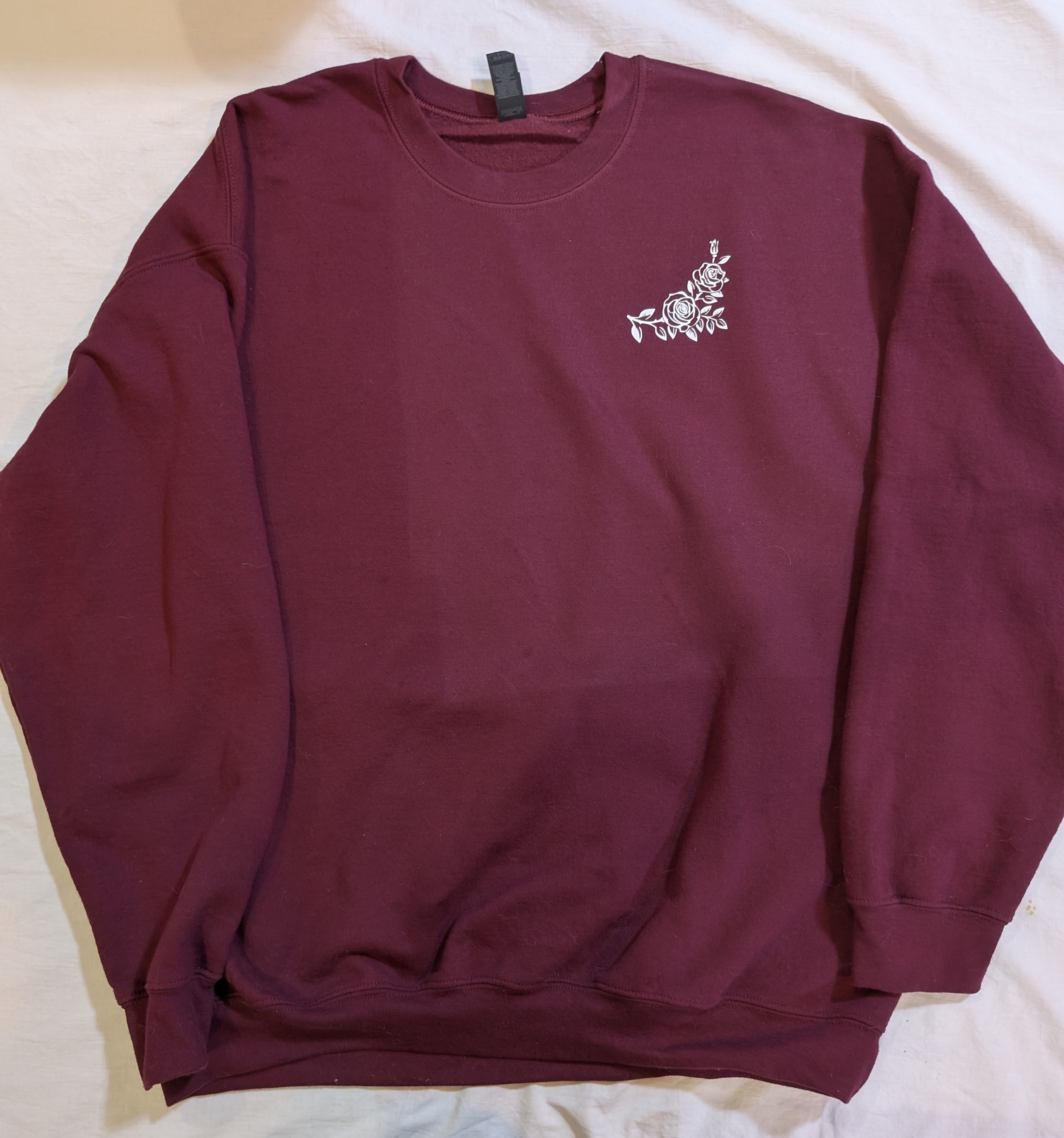 Minimal Rose  Crewneck