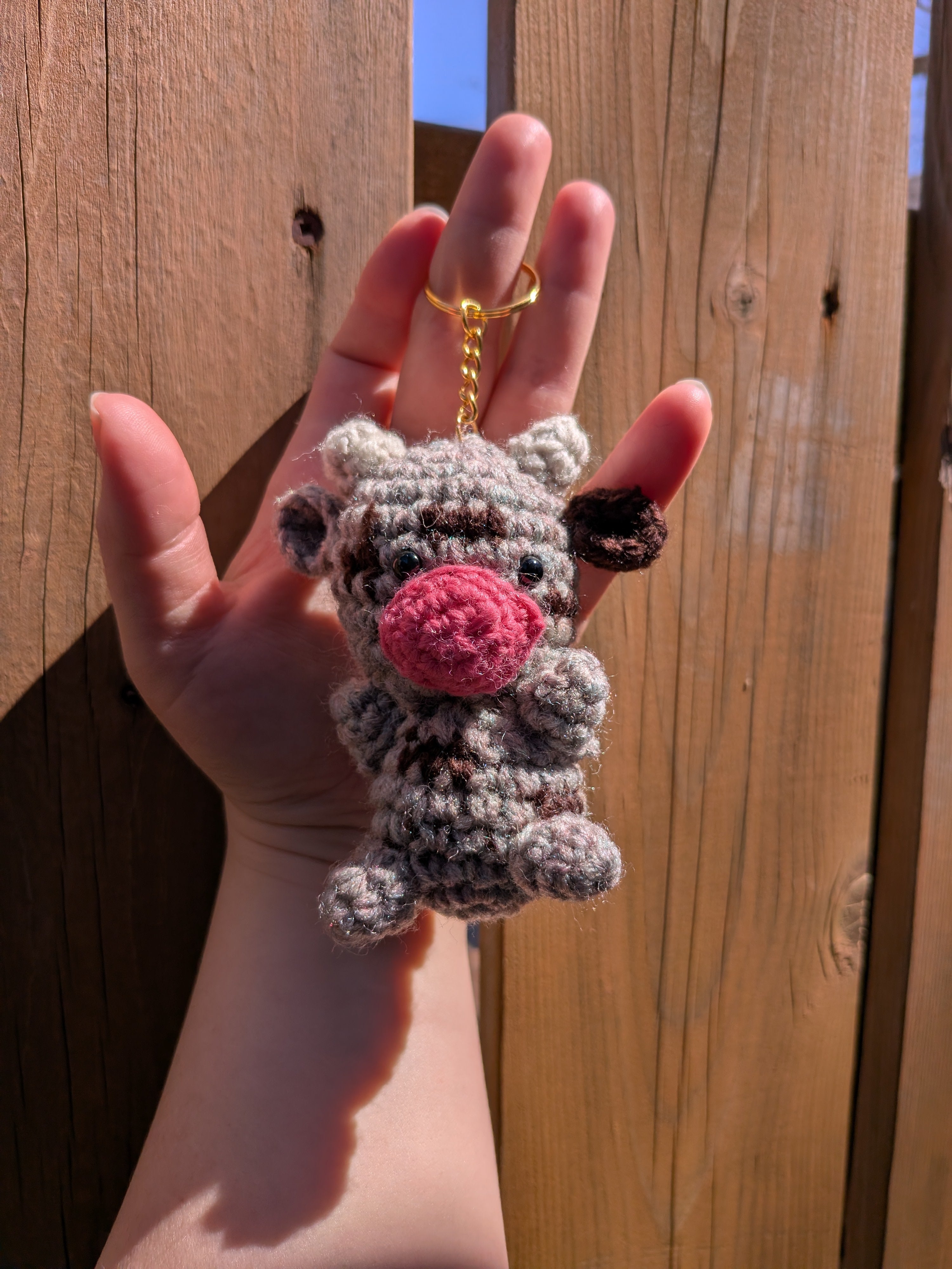 Cow Keychain