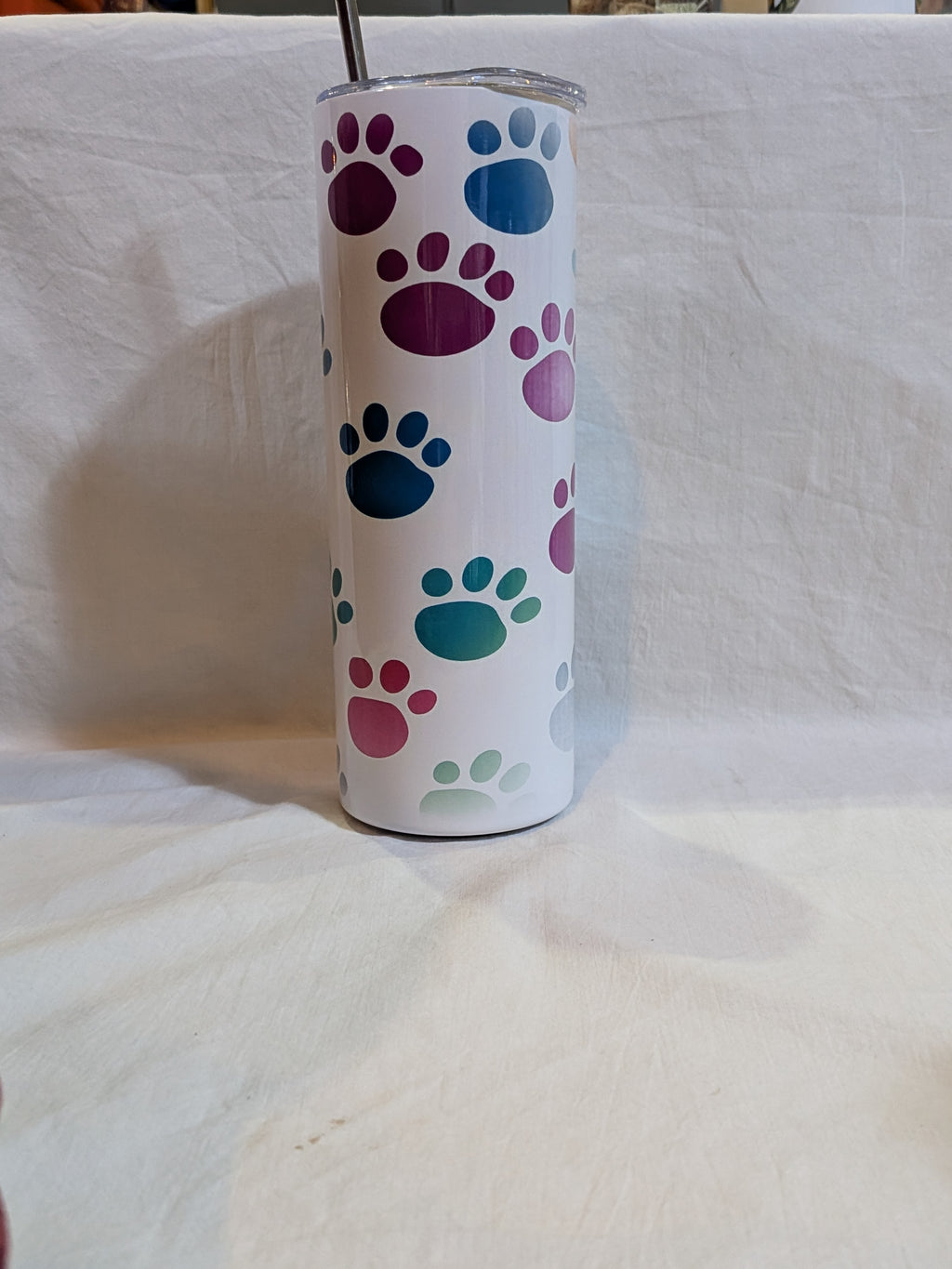 Colourful Dog Paw 20oz Tumbler