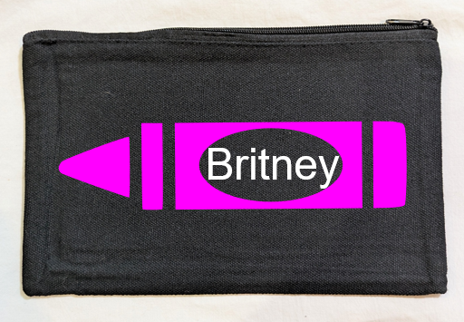 Crayon Canvas Bag Black