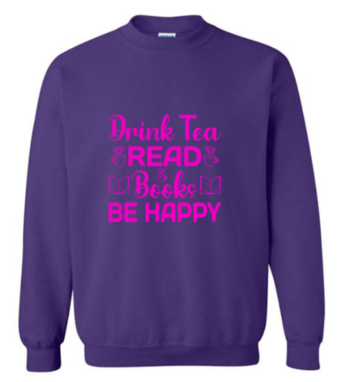 Tea and Books Crewneck