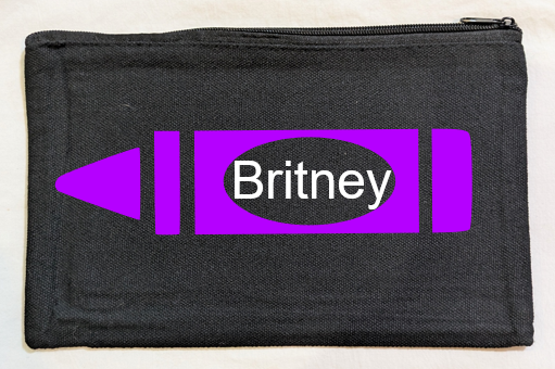 Crayon Canvas Bag Black