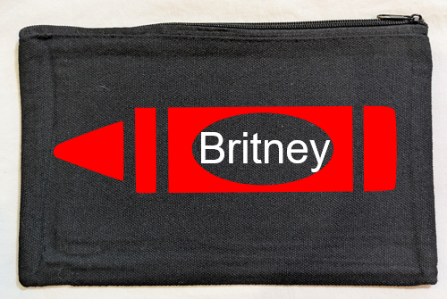 Crayon Canvas Bag Black