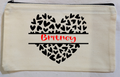 Heart Label Canvas Bag - Cream