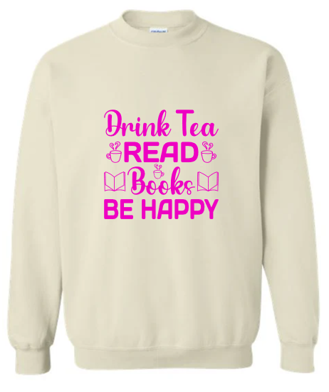 Tea and Books Crewneck