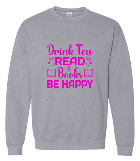 Tea and Books Crewneck