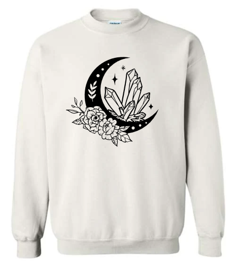 Celestial Crystal Bloom Crewneck