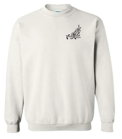 Minimal Rose  Crewneck