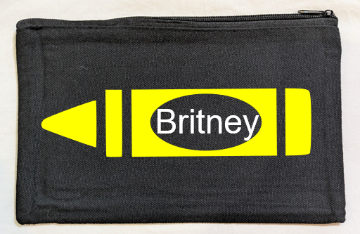 Crayon Canvas Bag Black