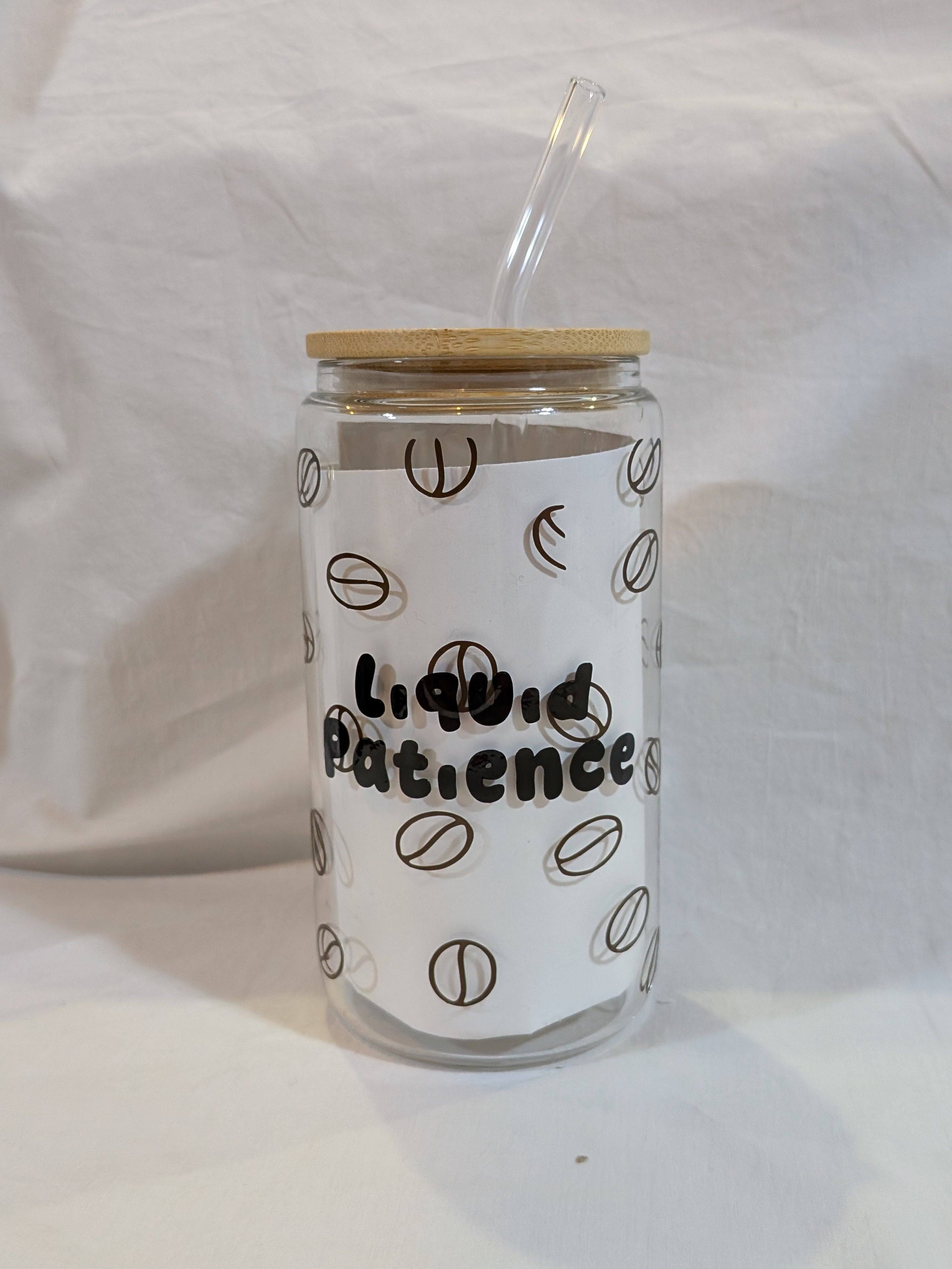 Liquid Patience Glass Can Cup