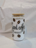 Iced coffee Addict 2 Glass Can Cup