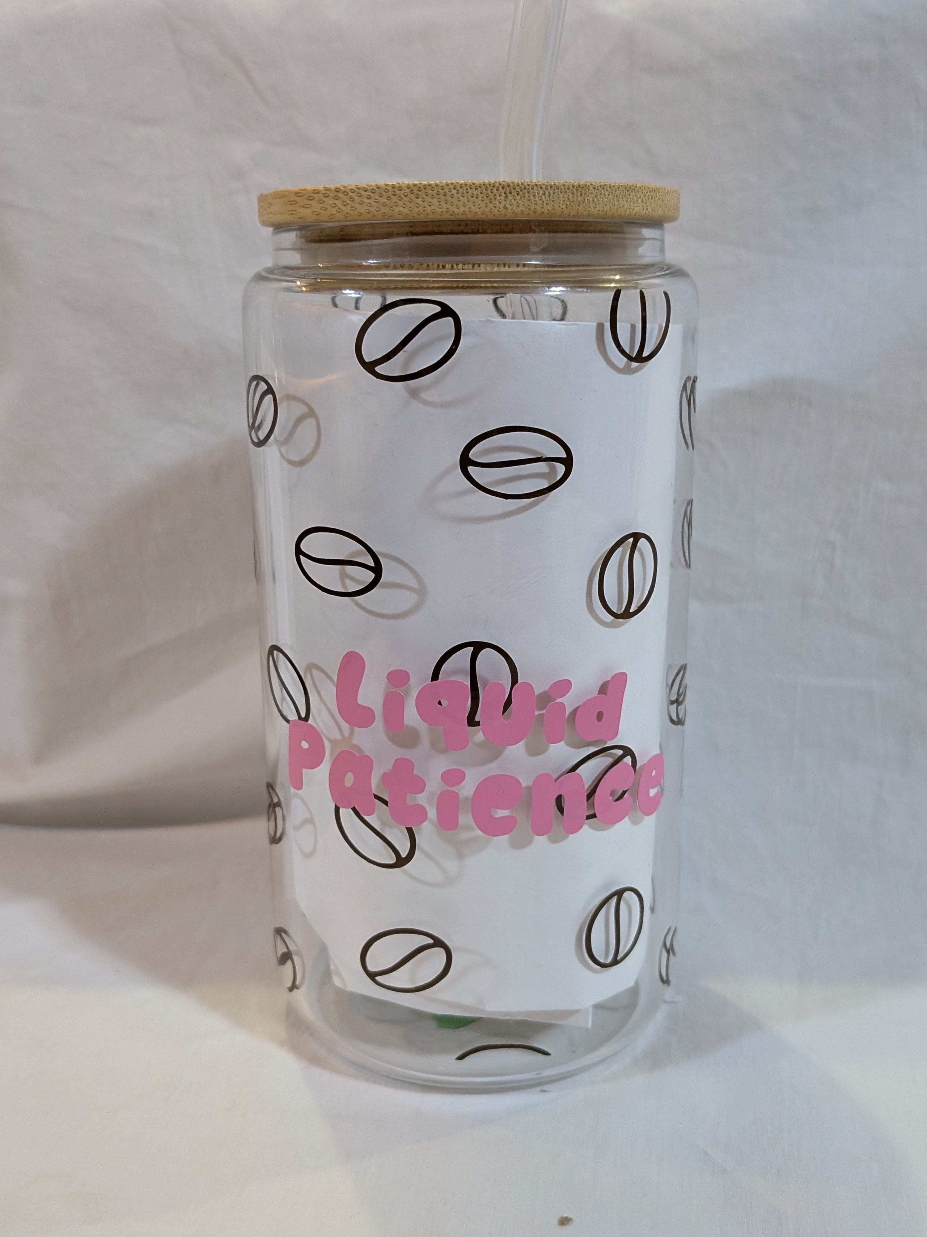 Liquid Patience Glass Can Cup