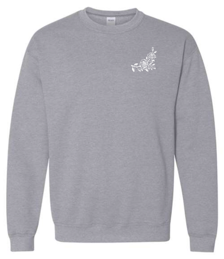 Minimal Rose  Crewneck